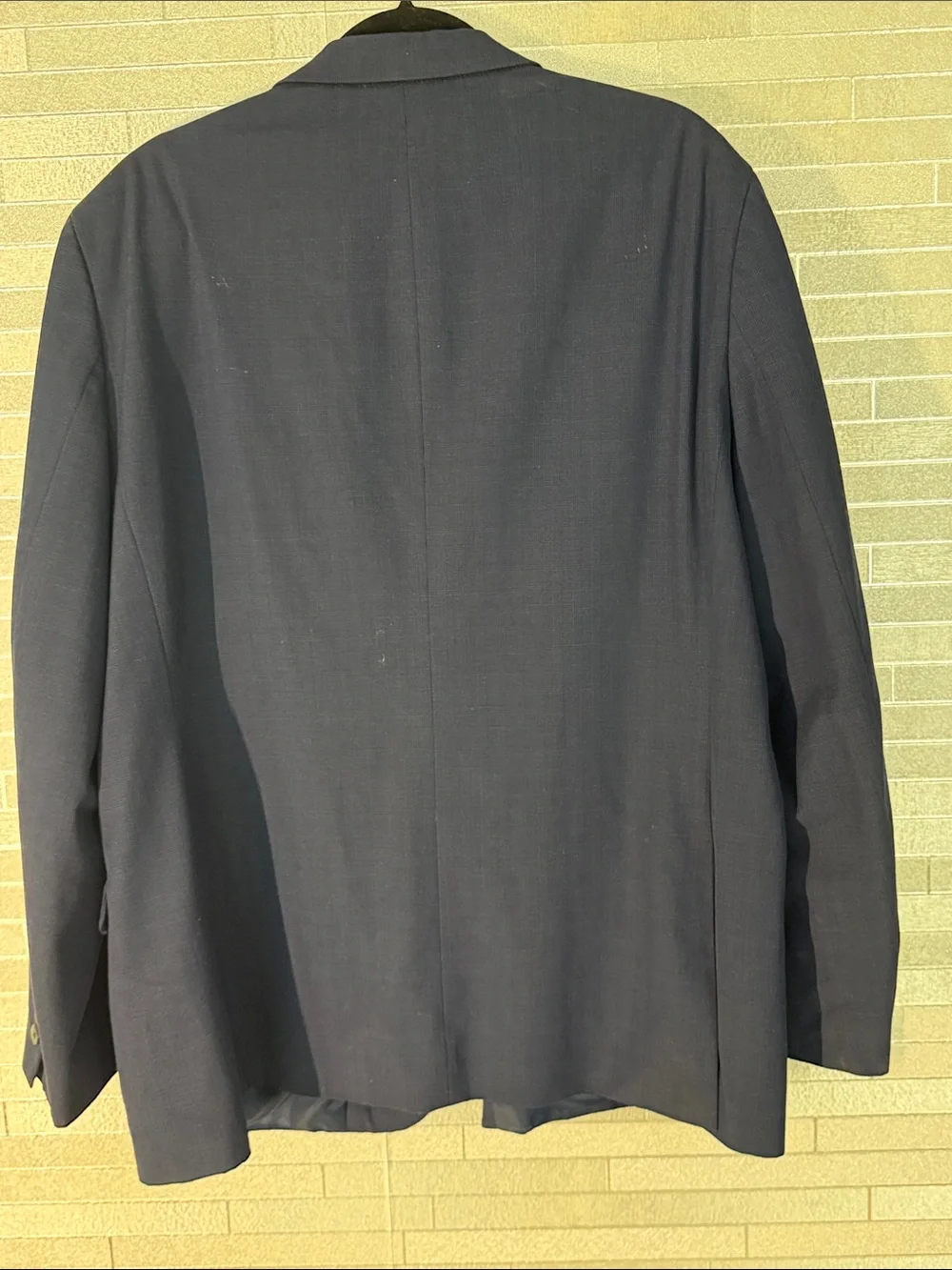 Nautica Men's Navy Two-Button Sport Coat with Patterned Lining 50 R